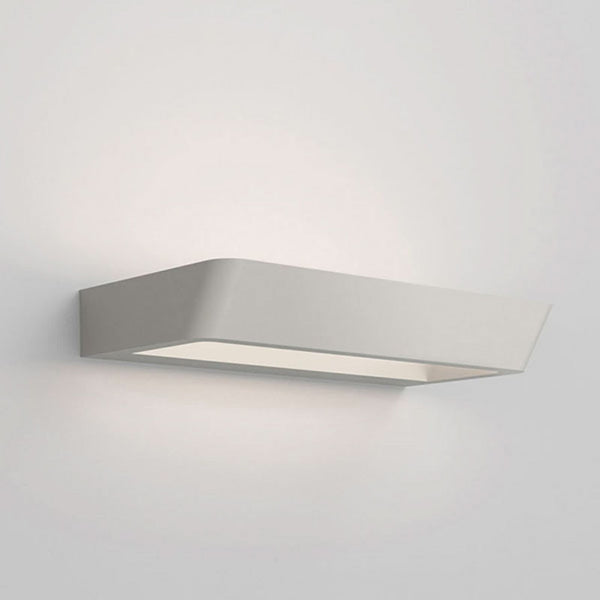 Applique murale LED Belvedere W2 en aluminium, crème, hauteur 4,5 cm