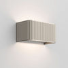 Applique murale LED Dresscode W1 en aluminium, bronze, hauteur 9 cm