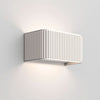 Applique murale LED Dresscode W1 en aluminium, crème, hauteur 9 cm