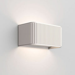Applique murale LED Dresscode W1 en aluminium, crème, hauteur 9 cm