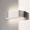Applique murale LED Dresscode W2 en aluminium, blanc, hauteur 9 cm