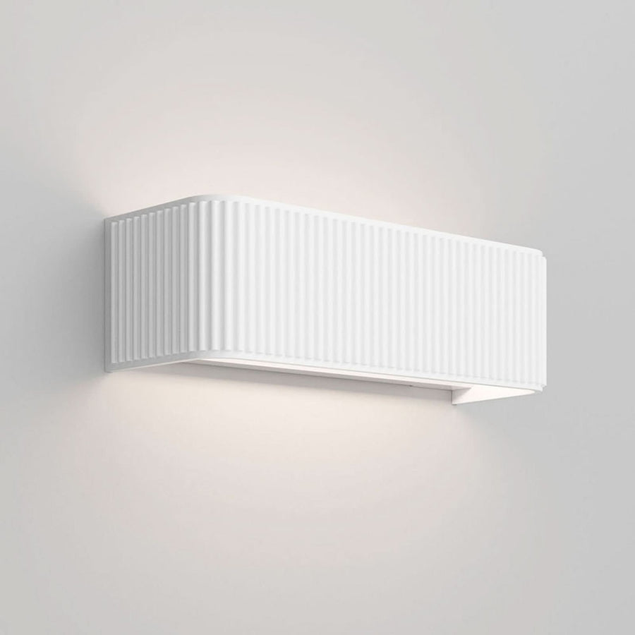 Applique murale LED Dresscode W2 en aluminium, blanc, hauteur 9 cm