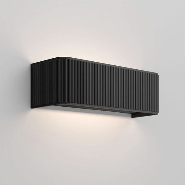 Applique murale LED Dresscode W2 en aluminium, noir, hauteur 9 cm