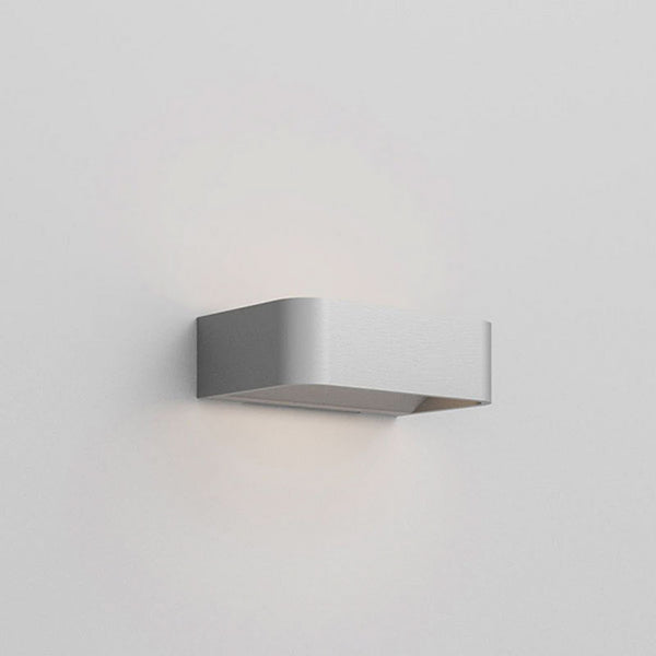 Applique murale LED Frame W1 en aluminium, nickel brossé, hauteur 4,8 cm