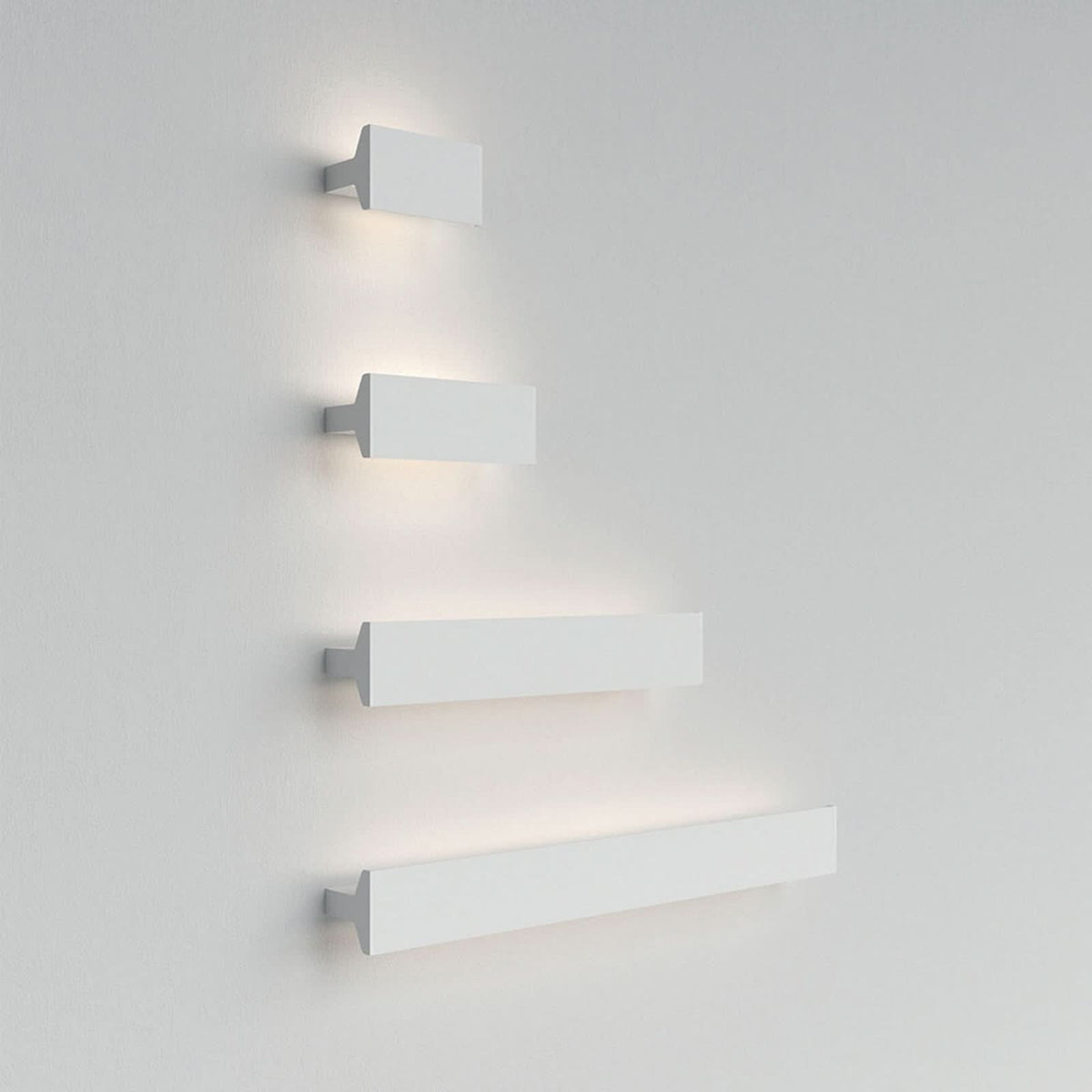 Applique murale LED Ipe W1 en aluminium, blanc mat, hauteur 9,5 cm, 2700 K