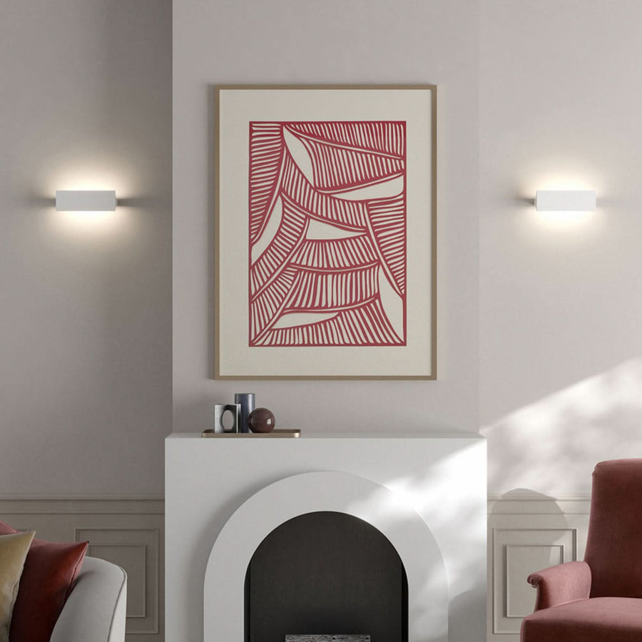 Applique murale LED Ipe W2 en aluminium, blanc mat, hauteur 9,5 cm, 2700 K