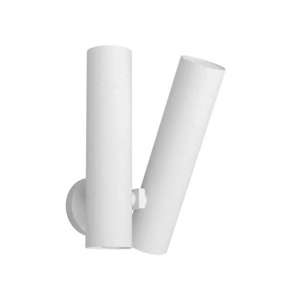 Applique murale LED Tobu W1 en aluminium, blanc, hauteur 40 cm, 3000 K, 40 W, largeur 21,4 cm, 20°