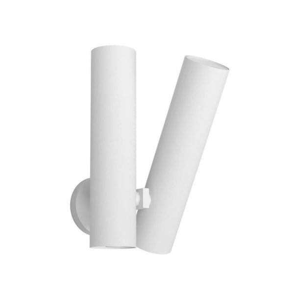 Applique murale LED Tobu W1 en aluminium, blanc, hauteur 40 cm, 3000 K, 40 W, largeur 21,4 cm, 30°