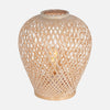 Lampe de chevet bambou tressé, lumière tamisée pour chambre cosy | Maze