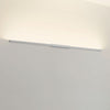 Applique murale LED SpinaLED 90cm en aluminium, chromé et blanc, hauteur 6,2 cm