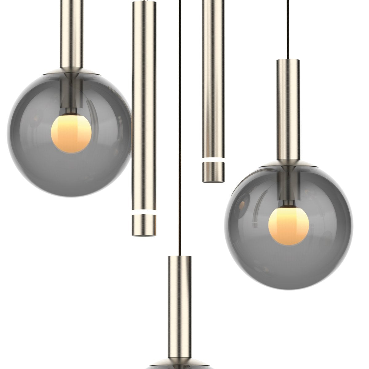 Suspension luminaire Volari argenté