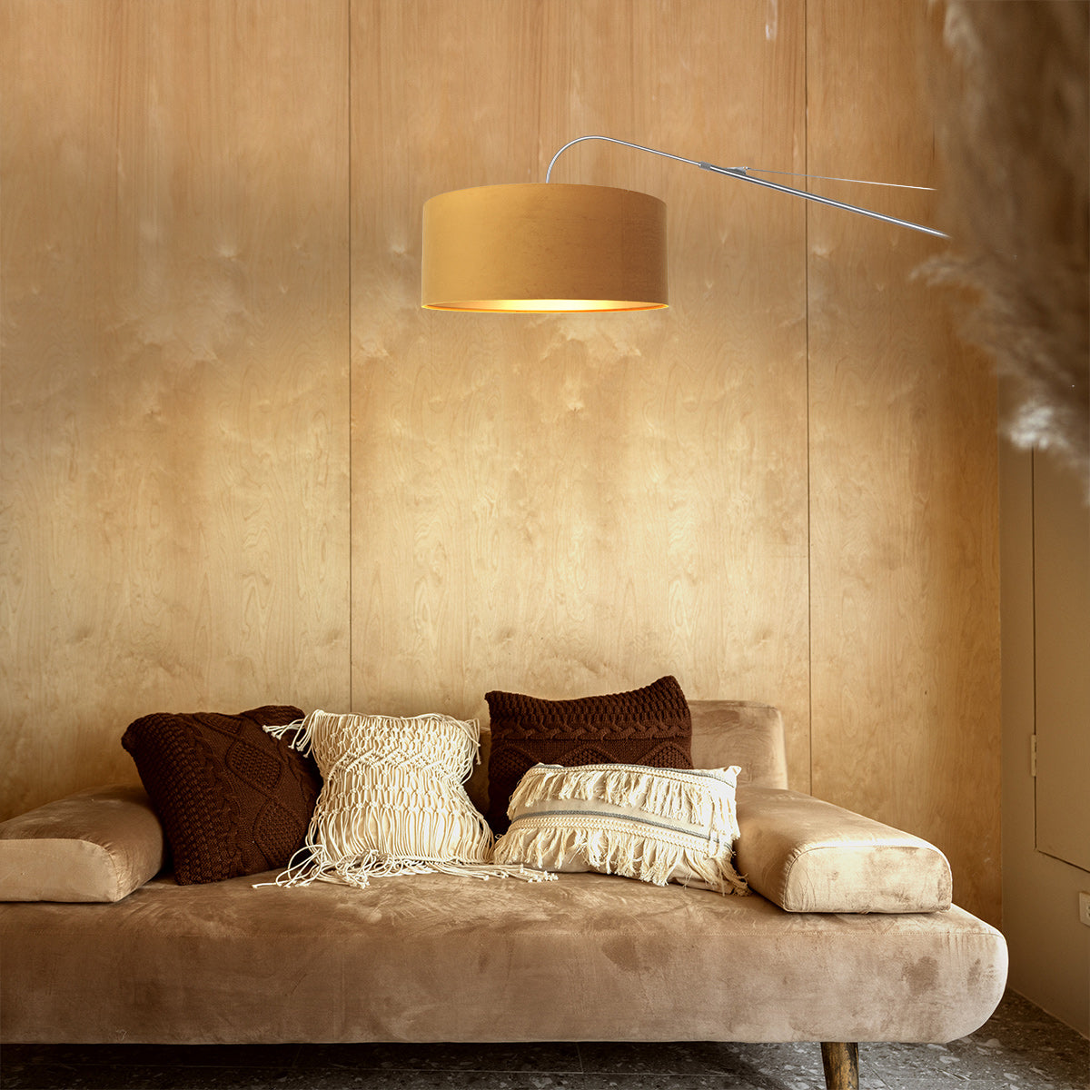 Applique murale arc en velours doré Elegant Classy – vue 5 – Designix.fr