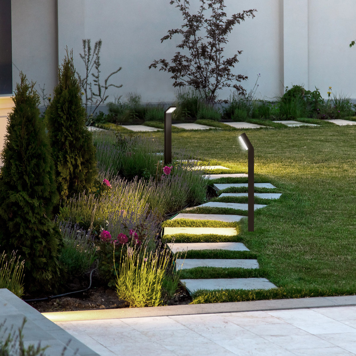 Borne extérieure LED Alpine gris foncé, IP65