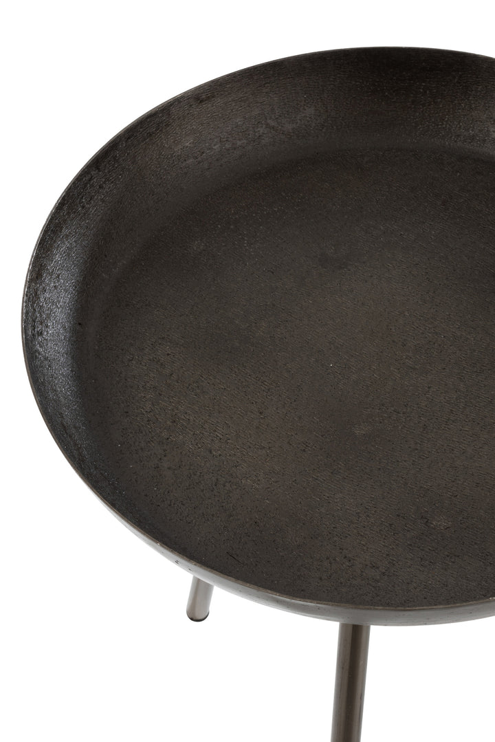 Tables D'Appoint Métal Gris Foncé