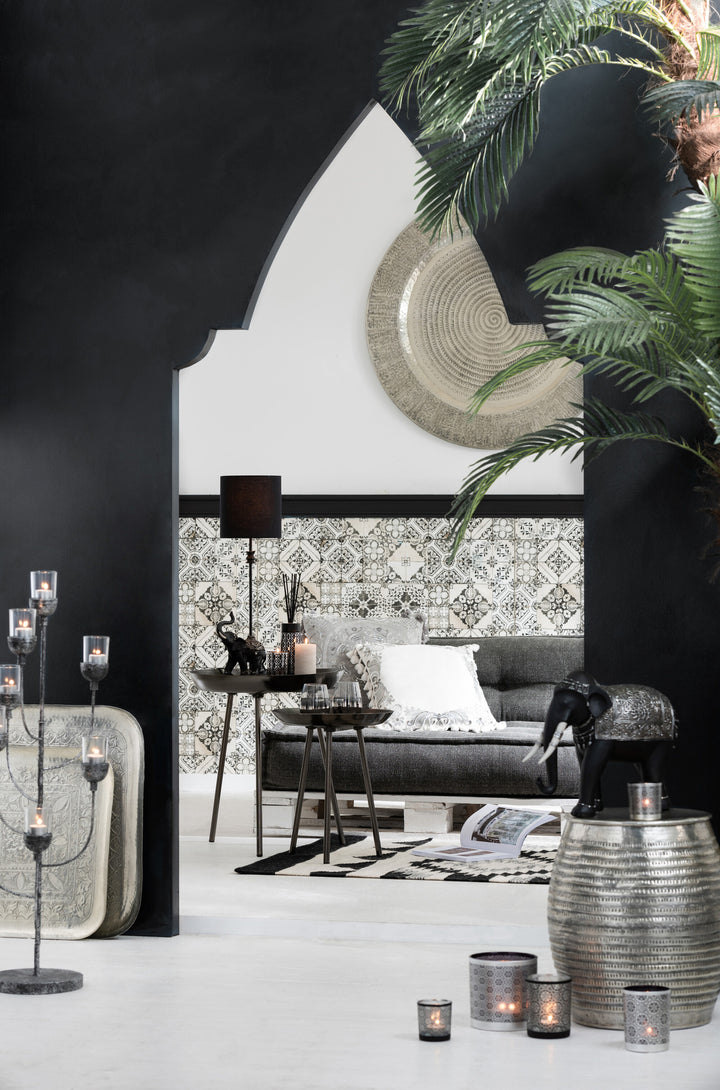 Tables D'Appoint Métal Gris Foncé