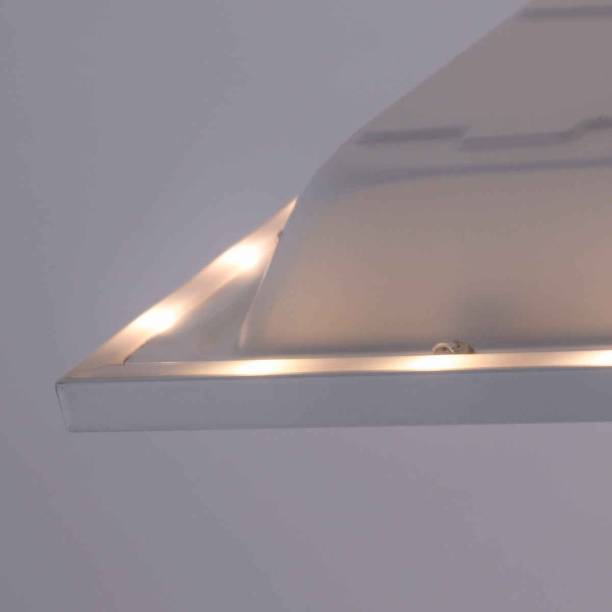 Plafonnier Flat blanc, H 6 cm