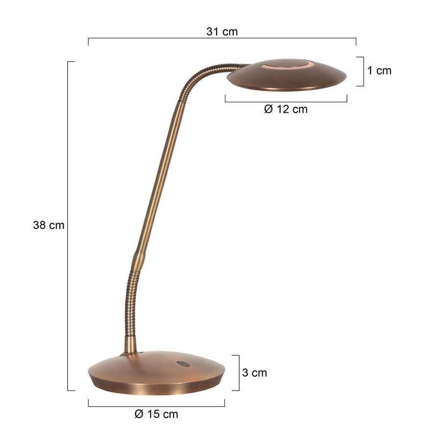Lampe à poser Zenith2 bronze