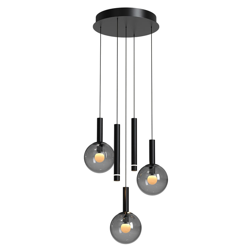 Suspension luminaire Volari noir