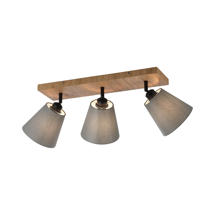 Plafonnier Green Michel 3 lumières bois