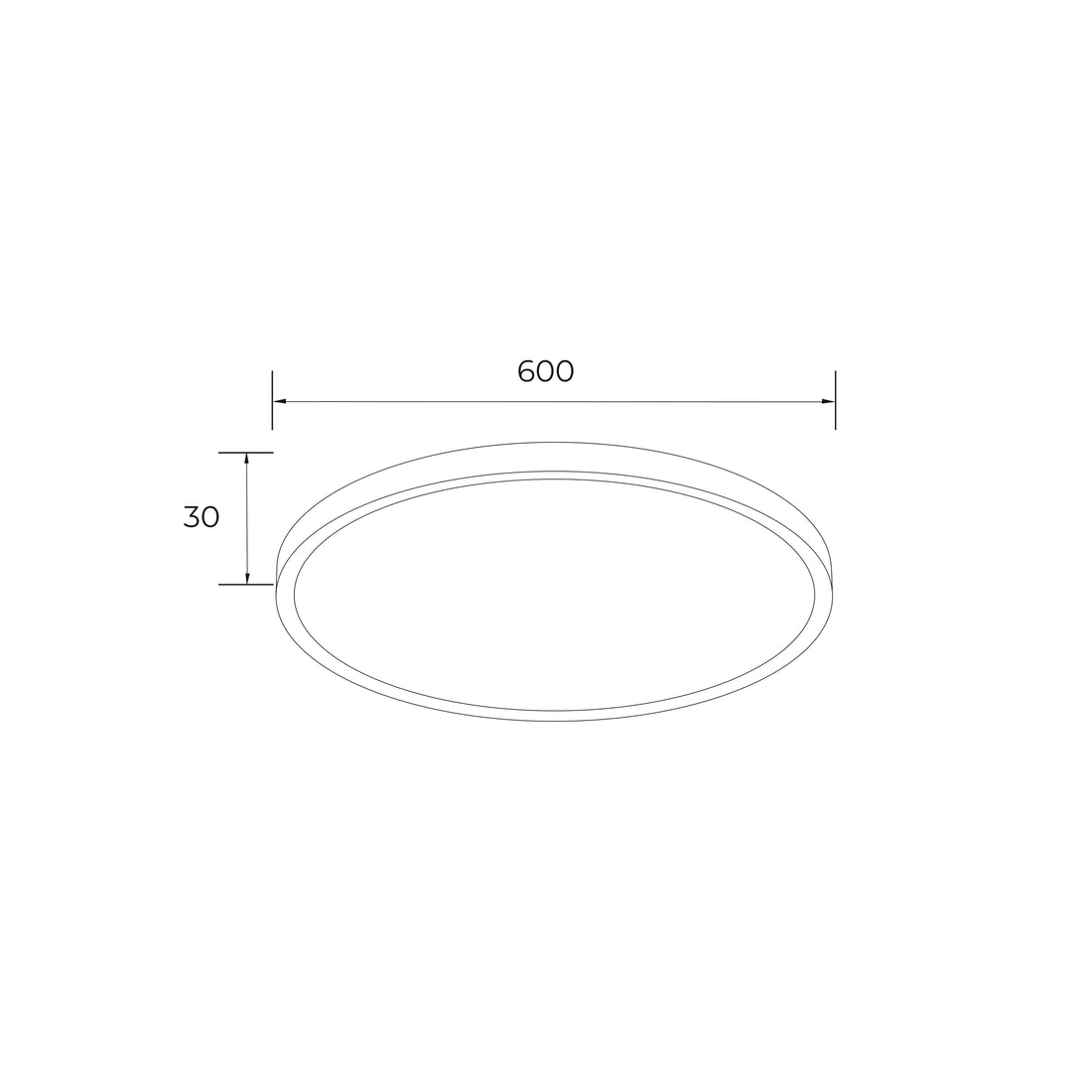 Plafonnier LED | Cami L 60 cm