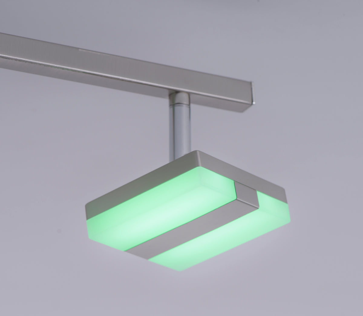 Plafonnier Lolasmart-Sabi acier, L 115 cm