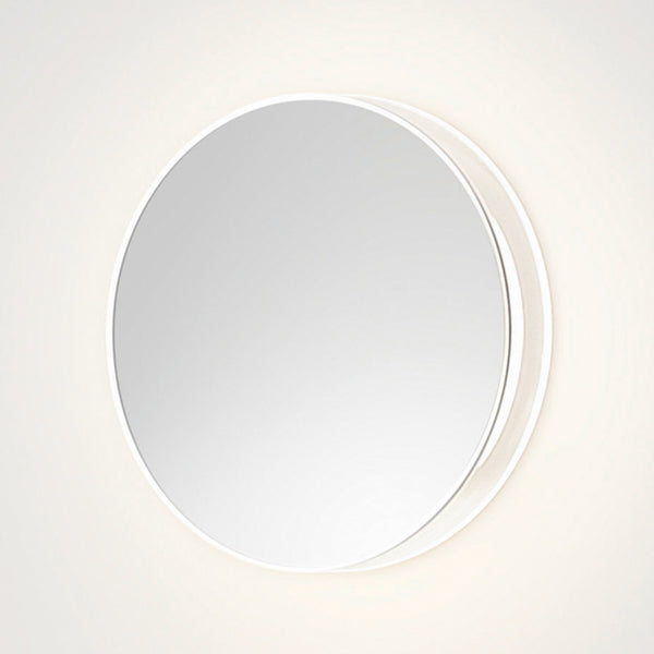 Applique murale LED LYD en aluminium, transparent miroir, Ø 23,5 cm