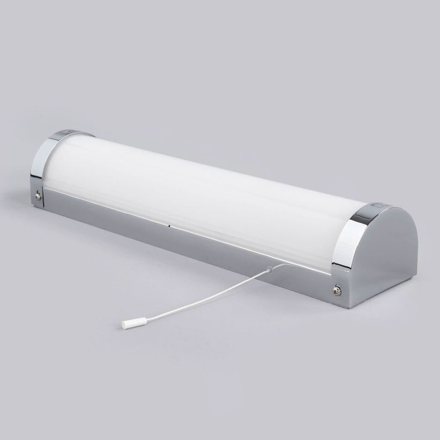 Applique murale Liana IP44 en métal, blanc et chrome, 2 lumières, hauteur 9 cm, IP44