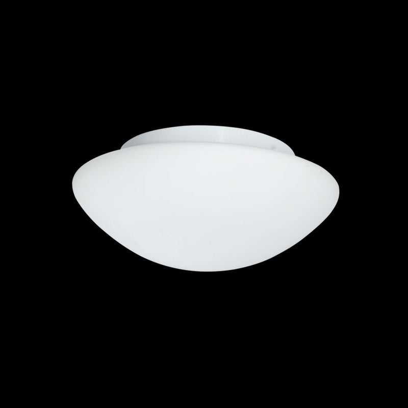 Applique d'extérieur Tokyo 23 en verre, blanc, Ø 23 cm, IP44