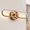 Applique murale LED Colette en aluminium, rose et blanc, hauteur 14 cm