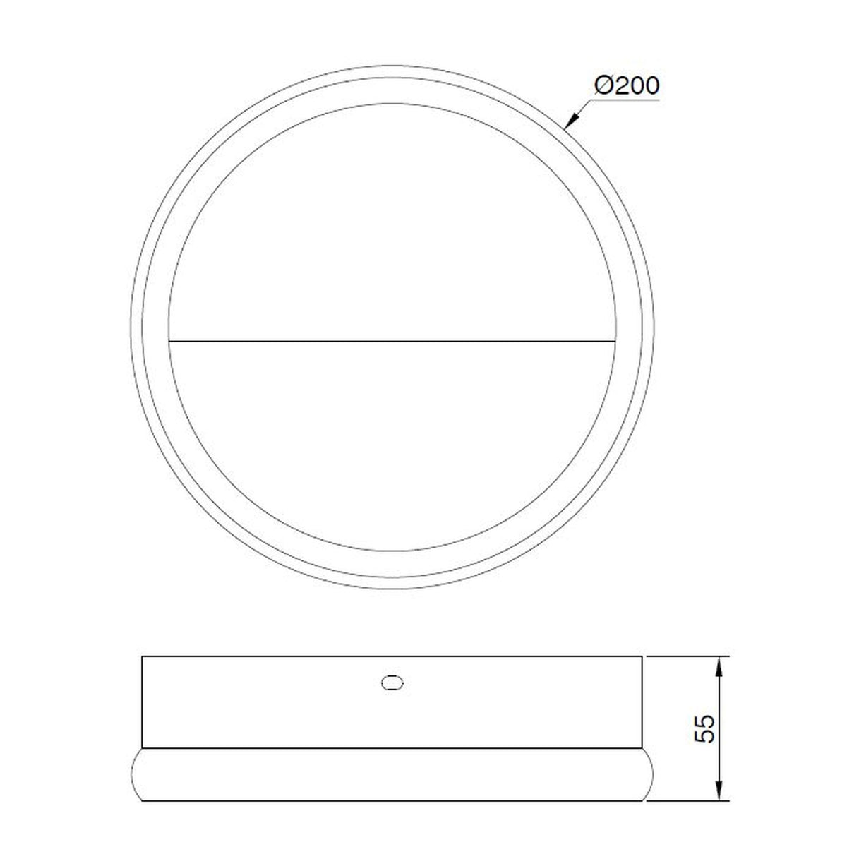 Applique murale LED Kitesurf modèle moyen