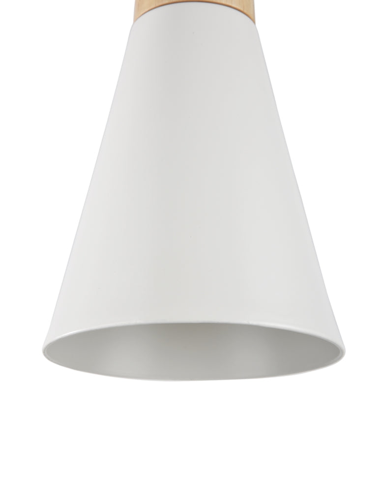Bicones Suspension luminaire blanc