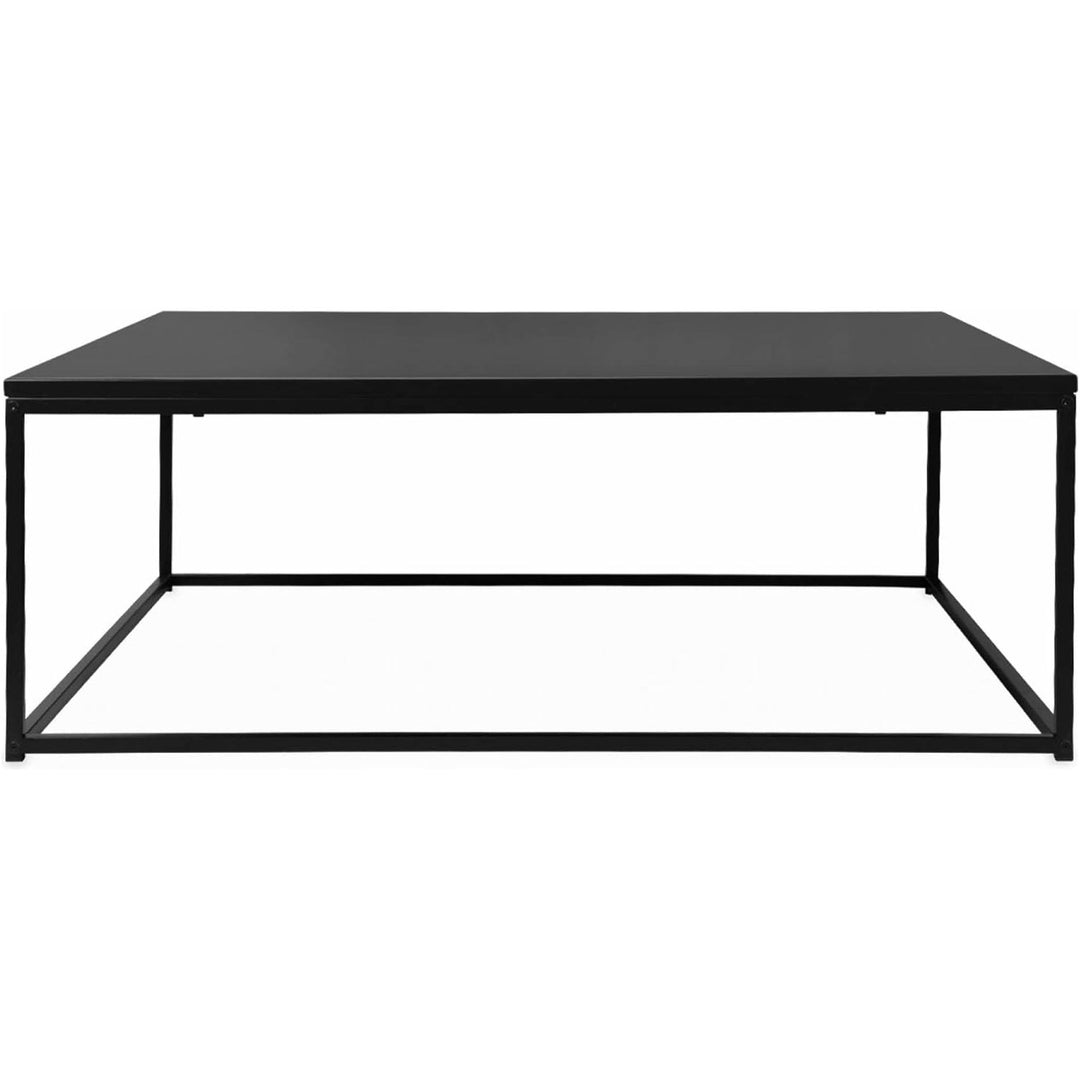 Alice'S Home - Table Basse. Industrielle. Structure Métal Noir. L 100 X L 100 X H 36Cm | Designix - Amazon    - https://designix.fr/