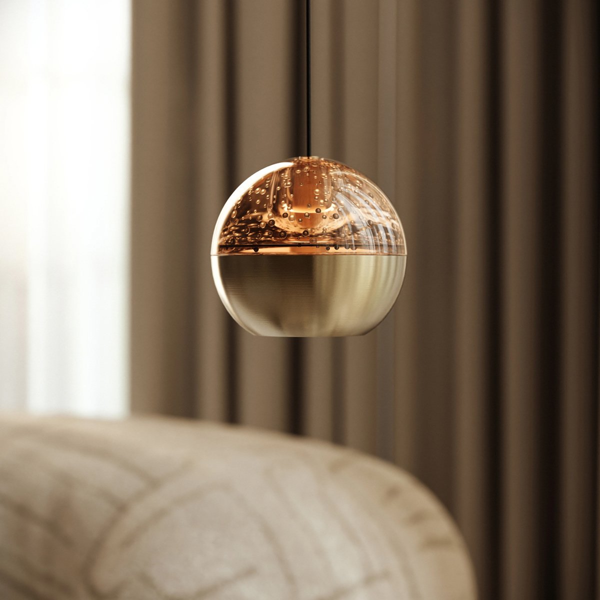 Suspension luminaire Belluno doré