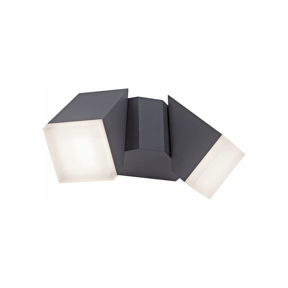 Applique murale Ryan anthracite, L 14 cm