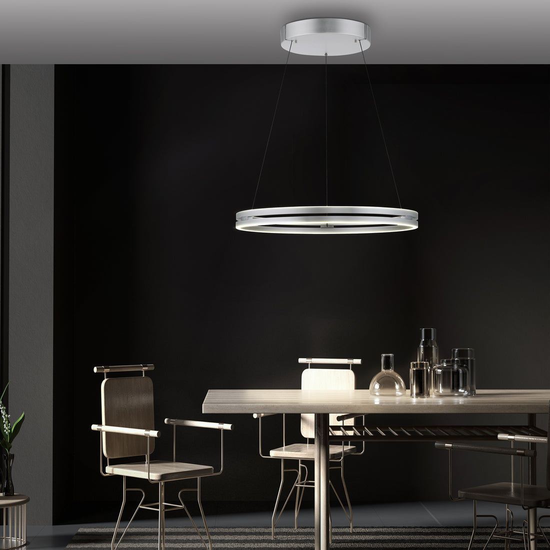 Suspension luminaire | Puree-Loop Aluminium