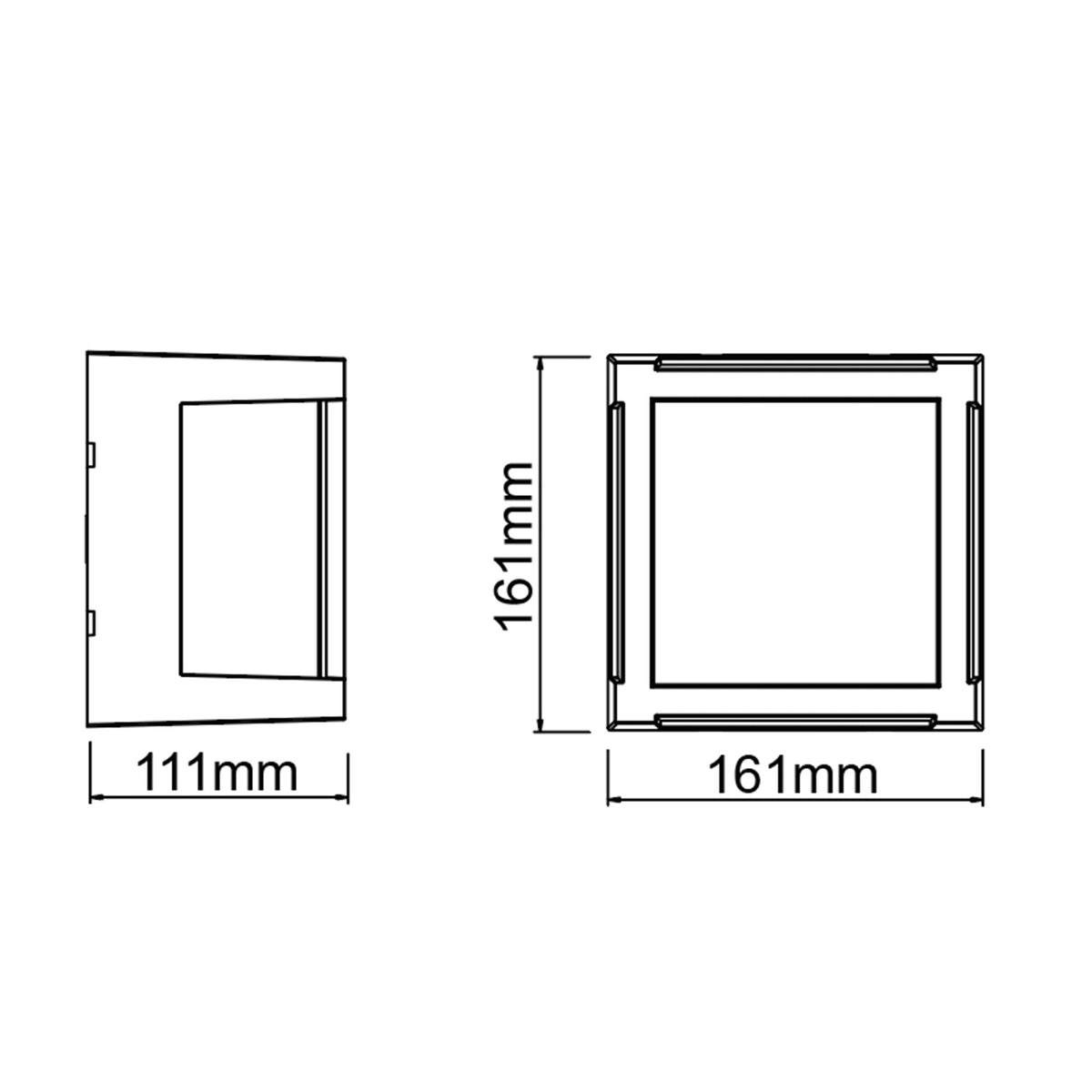 Applique et plafonnier extérieur LED Creek blanche, IP65