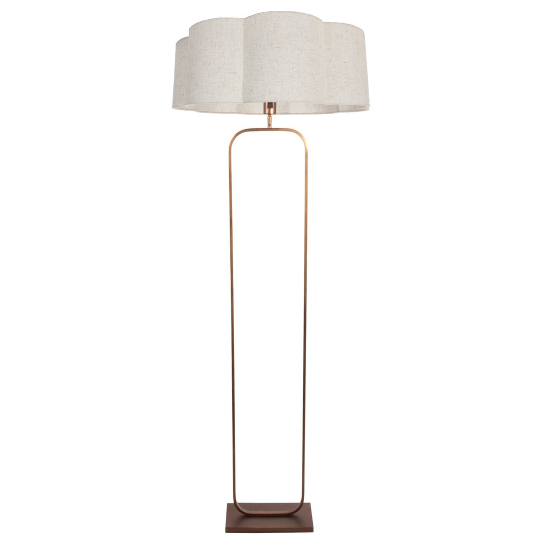 Lampadaire salon | FloraWave Bronze Ø50 cm