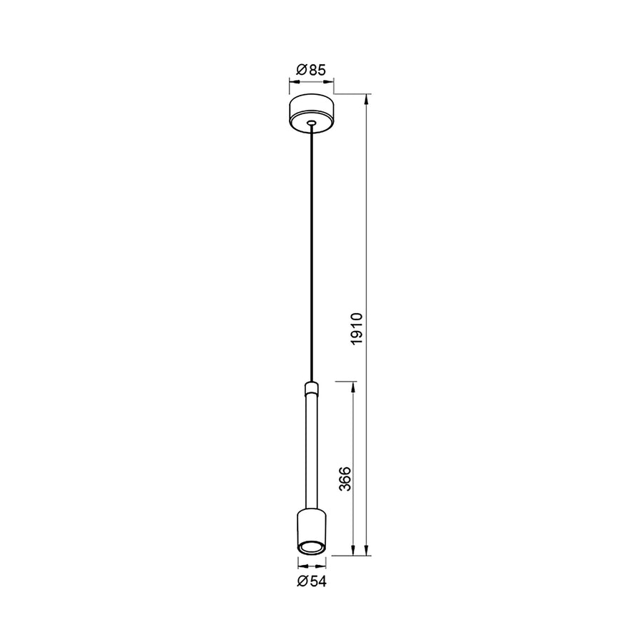 Suspension LED Fugaz, Ø 5,4 cm