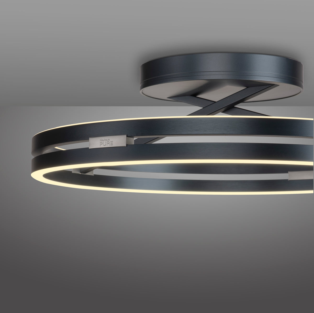 Plafonnier Pure Loop gris