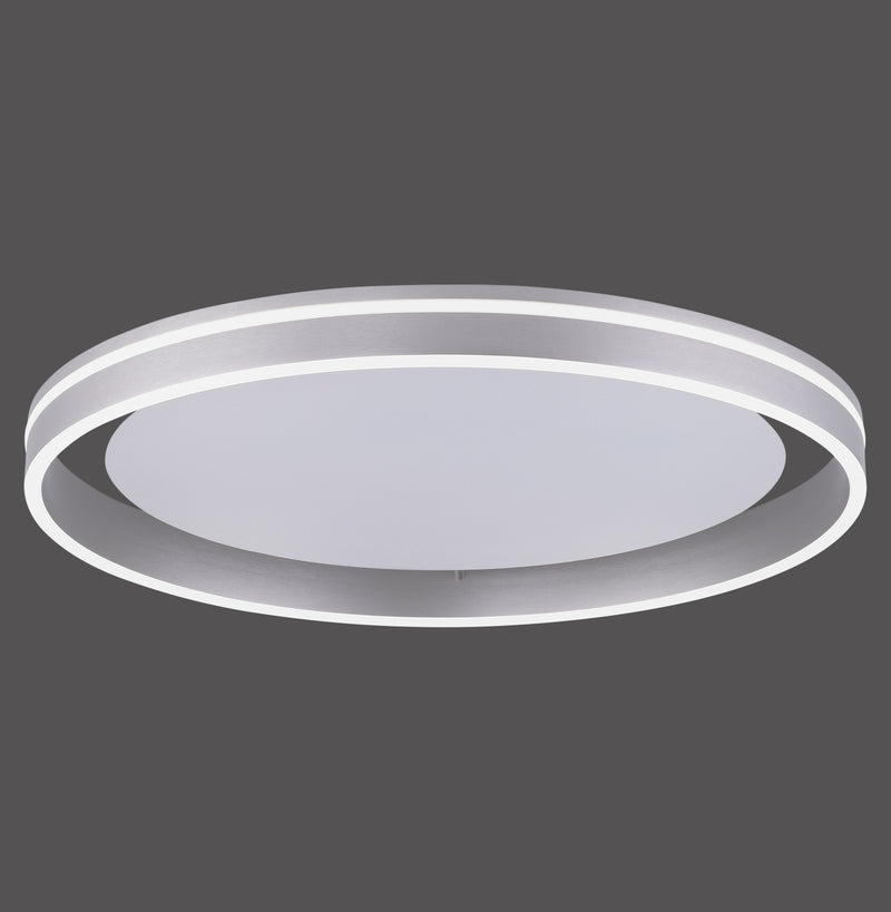 Plafonnier Q-Vito acier, L 59 cm