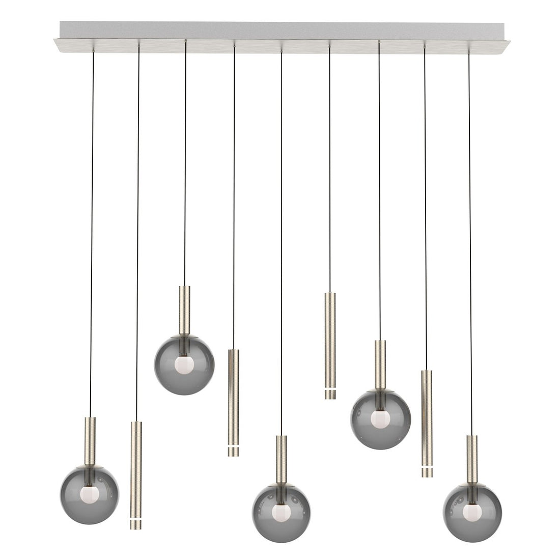 Suspension luminaire Volari argenté