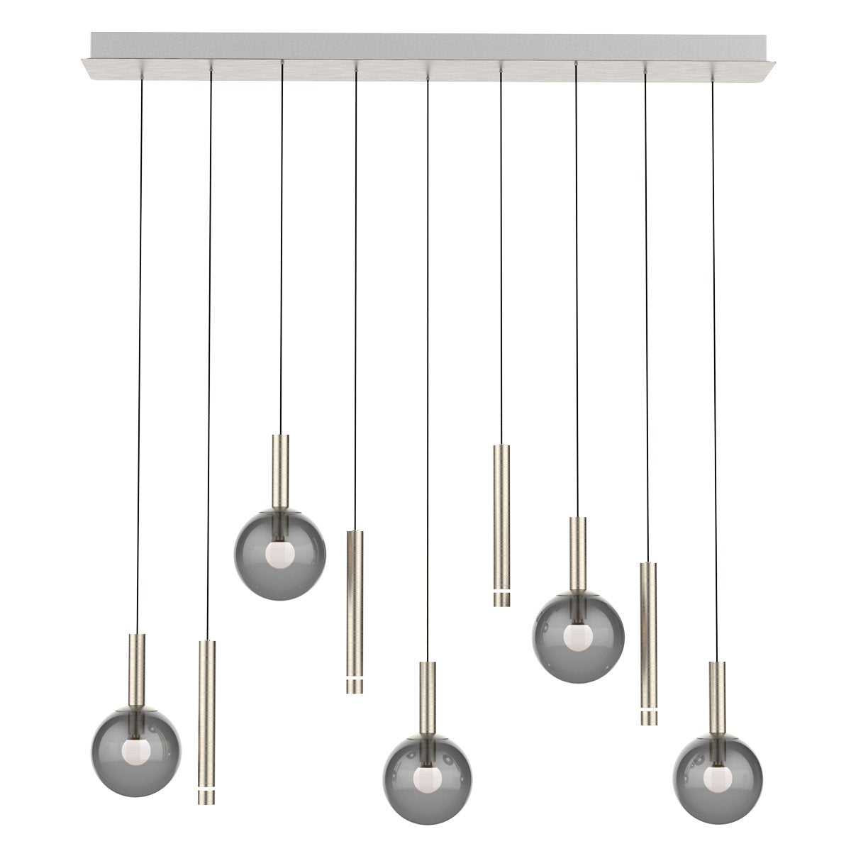 Suspension luminaire Volari argenté