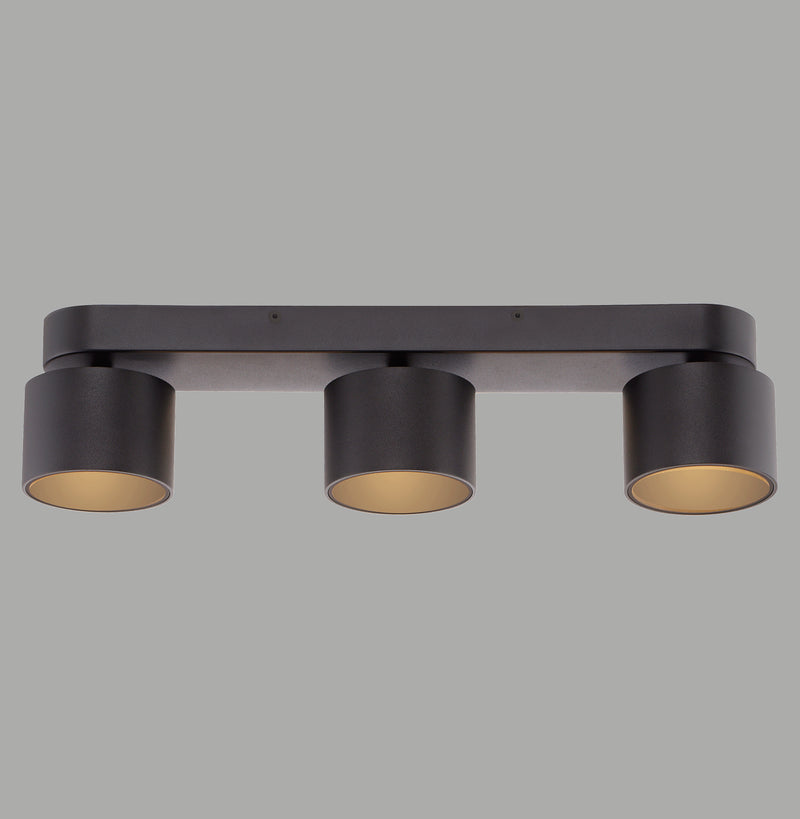 Plafonnier Pure Cup noir, L 55,5 cm