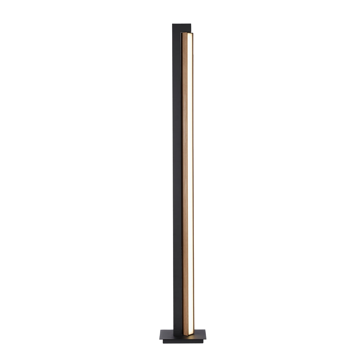 Lampadaire Pure-Lines bois et anthracite