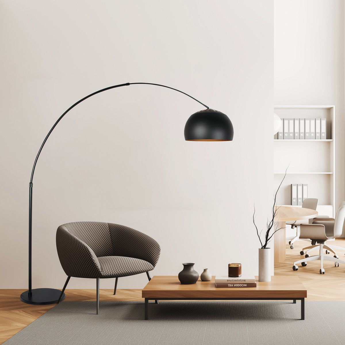 Lampadaire Globe-Black noir
