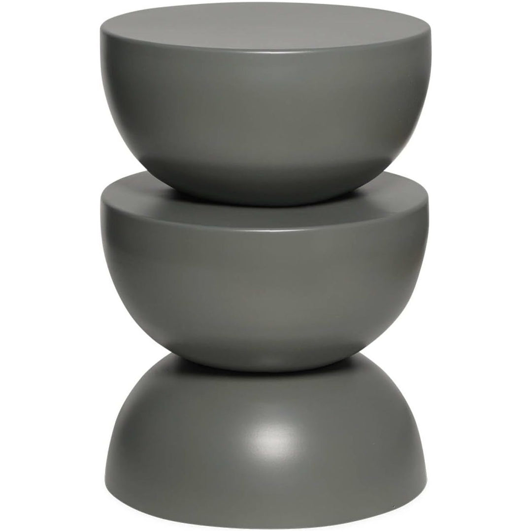 Alice'S Home - Table D'Appoint. Bout De Canapé. Table De Chevet En Métal. Gris Foncé. Coumba. Ø32 X H 46.5Cm | Designix - Amazon    - https://designix.fr/