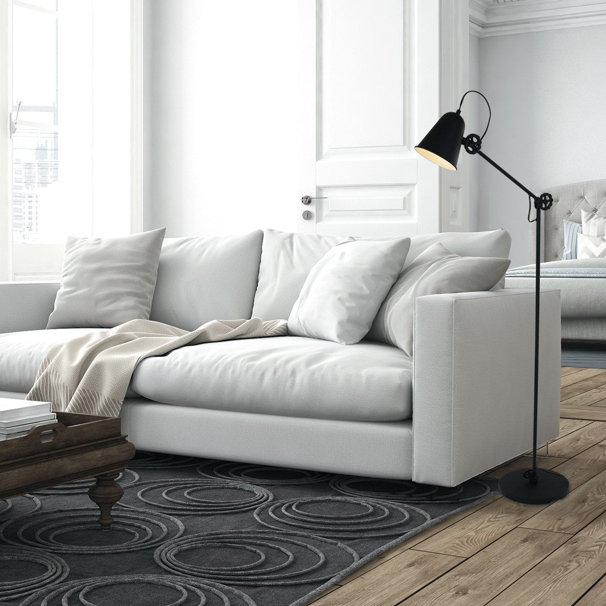 Lampe sur Pied Noir Ludique