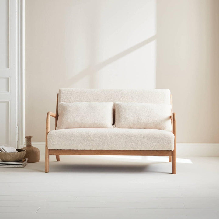 Banquette Bouclette 2 Places Scandinave |  Cocoon | Designix - Banquette    - https://designix.fr/