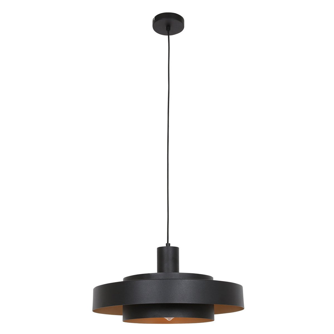 Suspension luminaire Flinter noir
