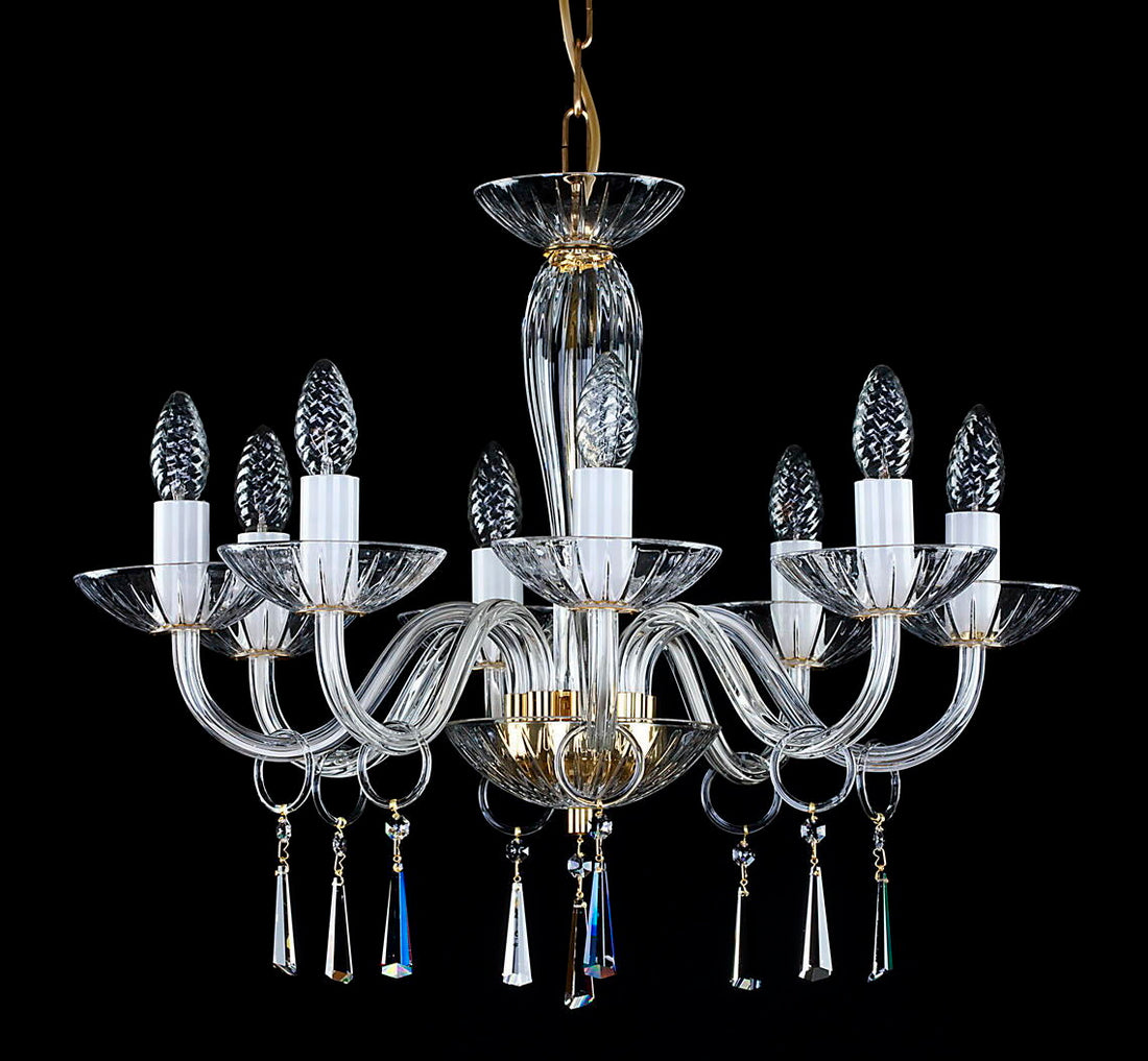 Lustre en verre transparent L146CE